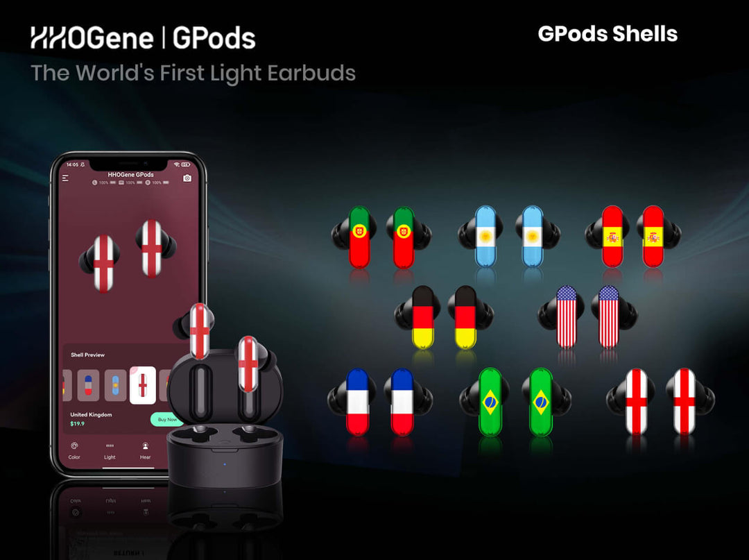 HHOGene GPods Launched World Cup Earbuds Shells